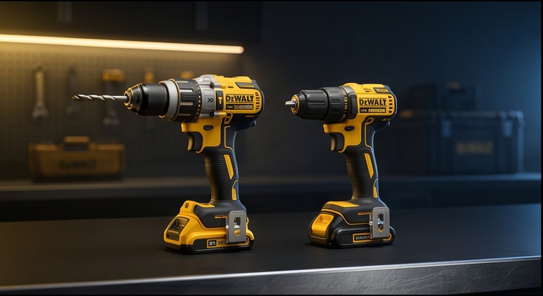 DeWalt drills and impact drivers