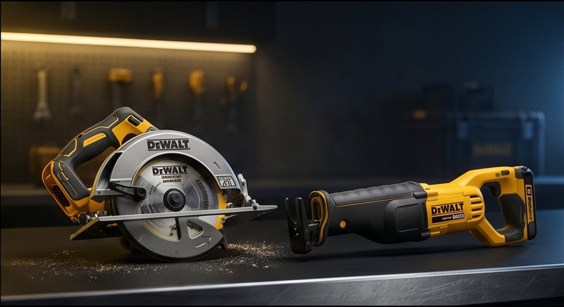 DeWalt circular saw and reciprocating saw