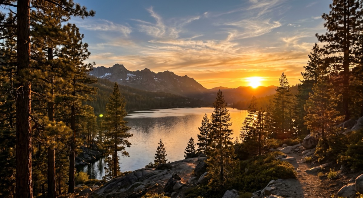 Summer solstice sunset over the Sierra Nevada near Truckee — weekly weather recap by Errol Kerr