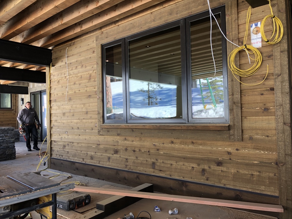 Modern Tahoe home site work