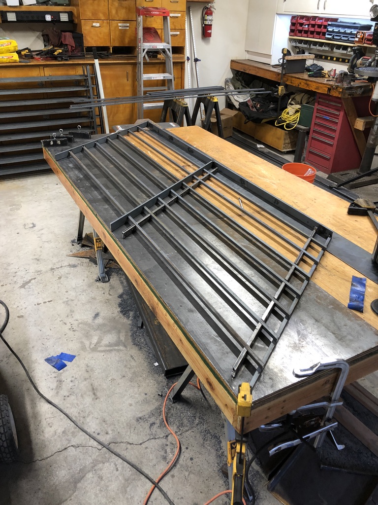 Picket railing in fab