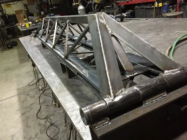 Custom metal fabrication in the CC Welding shop, Reno NV — material stock, jigs, fixtures and work in progress (photo 69 of 383)