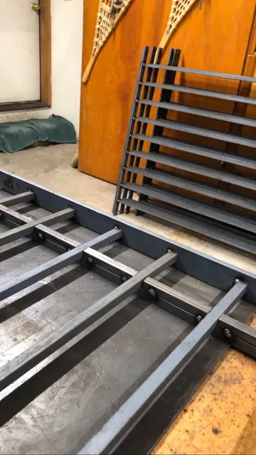 Custom metal fabrication in the CC Welding shop, Reno NV — material stock, jigs, fixtures and work in progress (photo 363 of 383)