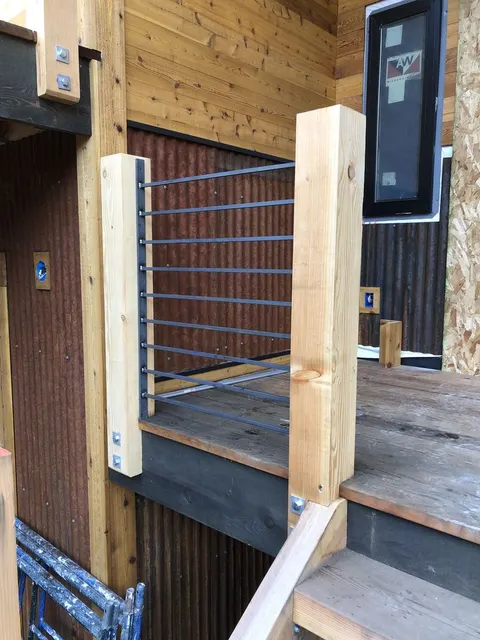 Custom gates and fence panels fabricated by CC Welding — ornamental driveway gates and tube fence panels (photo 19 of 38)