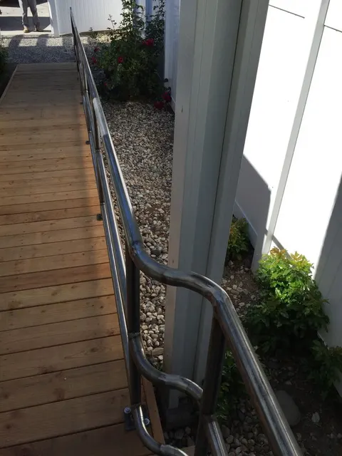 Custom railing and balustrade fabrication by CC Welding — stone-step handrails, cable rail and picket panels for Tahoe homes (photo 11 of 152)