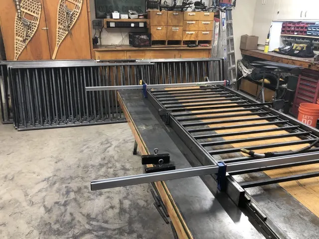 Custom railing and balustrade fabrication by CC Welding — stone-step handrails, cable rail and picket panels for Tahoe homes (photo 49 of 152)