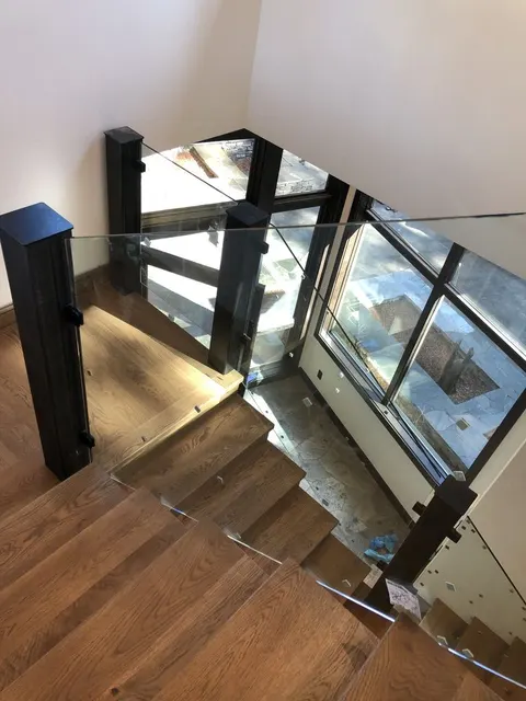 Custom railing and balustrade fabrication by CC Welding — stone-step handrails, cable rail and picket panels for Tahoe homes (photo 84 of 152)