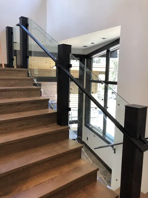 Custom railing and balustrade fabrication by CC Welding — stone-step handrails, cable rail and picket panels for Tahoe homes (photo 88 of 152)