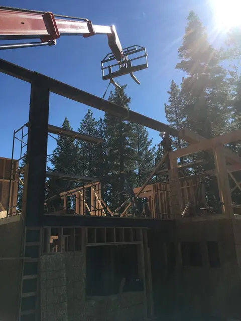 Structural steel fabrication by CC Welding — beams, columns, base plates and stair stringers for Tahoe projects (photo 23 of 68)