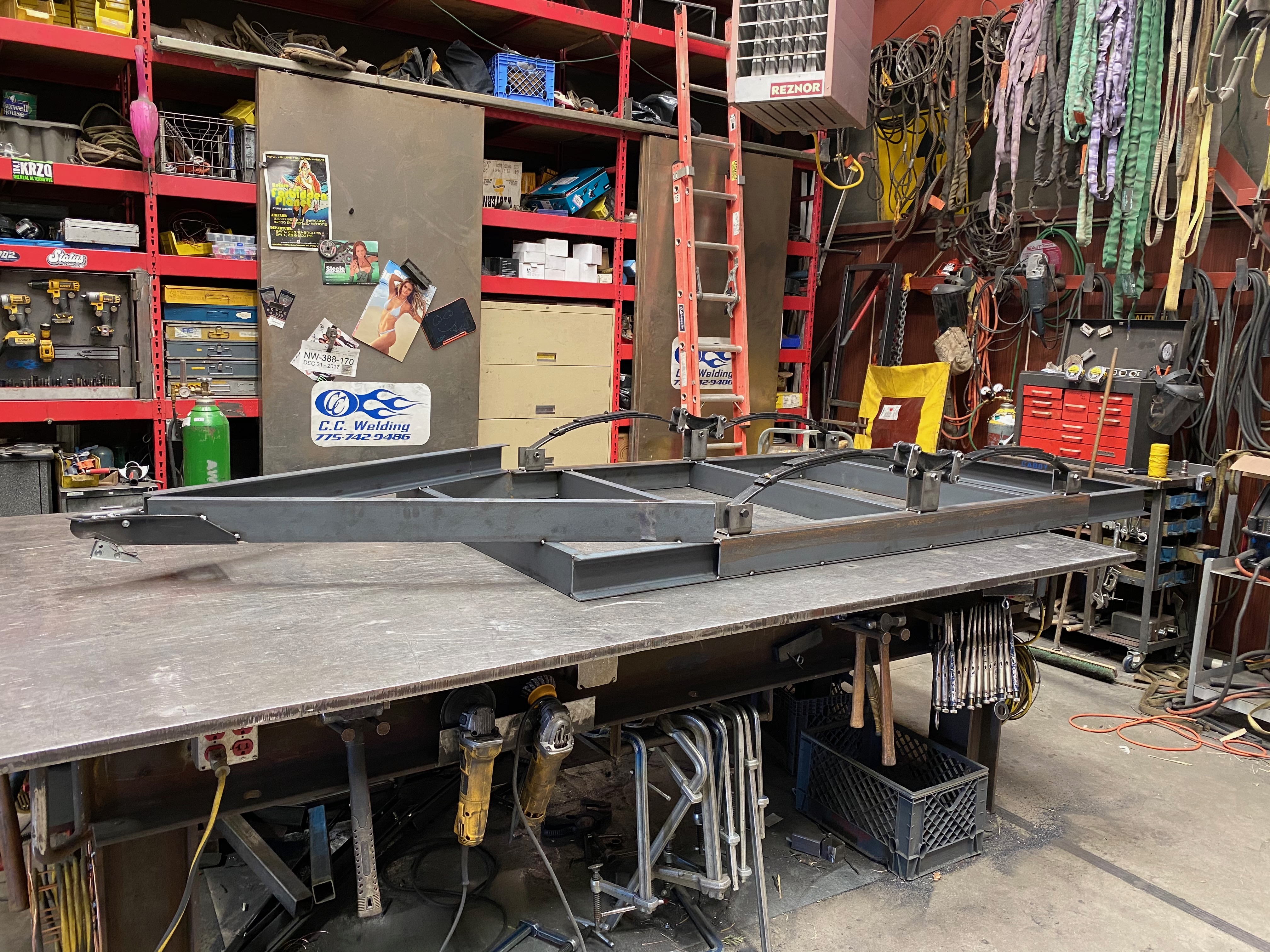 Steel frame alternate angle